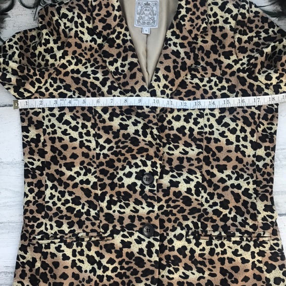 Maxim Studio leopard blazer size S - Picture 2 of 8